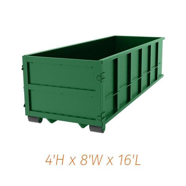 to make the most of your 15 yard dumpster rental, it is recommended to load it evenly and compactly, starting with bulky items on the bottom and layering smaller items on top